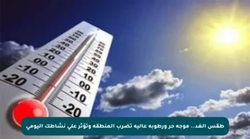 طقس الغد.. موجة حر ورطوبة عالية تضرب المنطقة وتؤثر على نشاطك اليومي